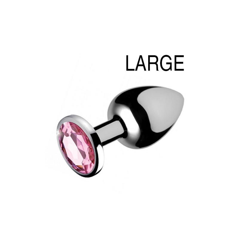 Booty Sparks Plug bijou Gem Rose 8 x 4 cm